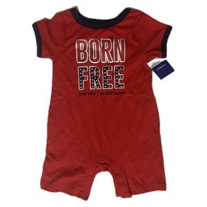 Way to Celebrate Red born free patriotic jumpsuit Size 18 months